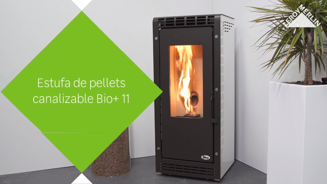 Estufa de pellets canalizable Bio+ 11 - LEROY MERLIN