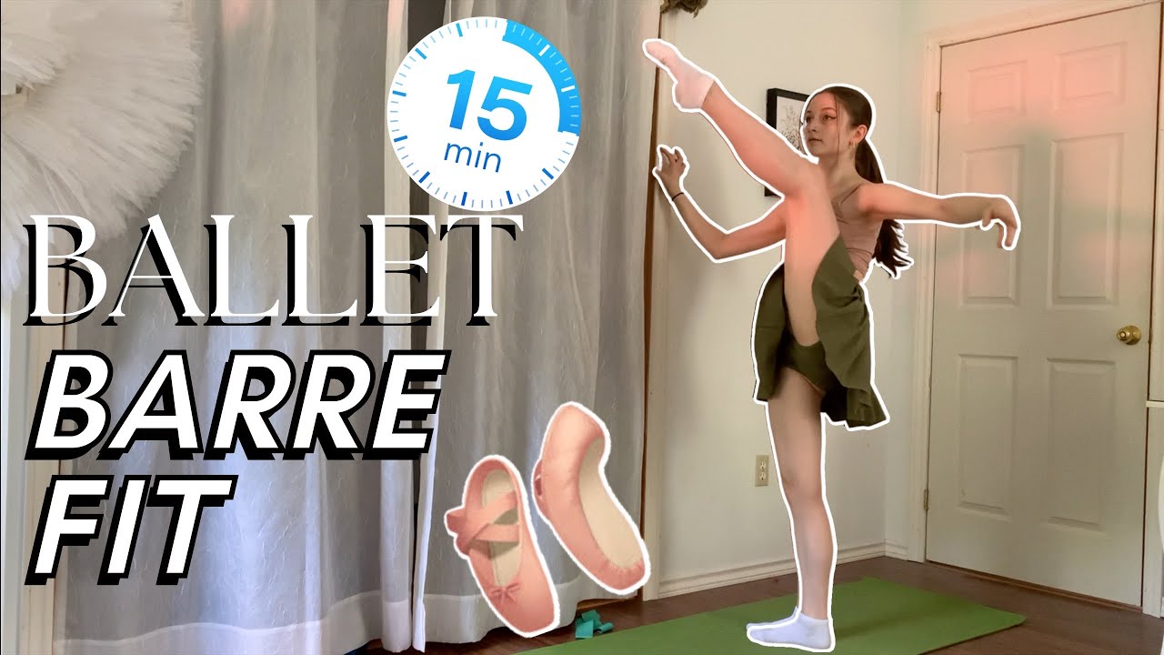 15 MINUTE killer ballet barre | ballerina workout, no equipment, beginner friendly workout w tabatas