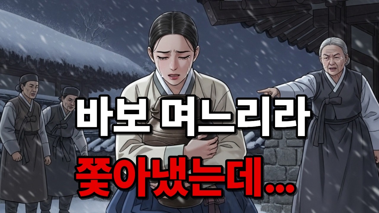 말 못하는 바보 며느리라 쫓아냈는데… 몇 달 뒤 마을이 무너졌습니다