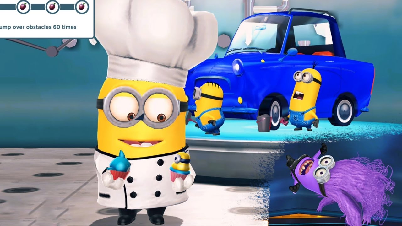 Despicable Me 2 - Minion Rush : Baker And Evil Minion On Submarine ! Free Kids Games