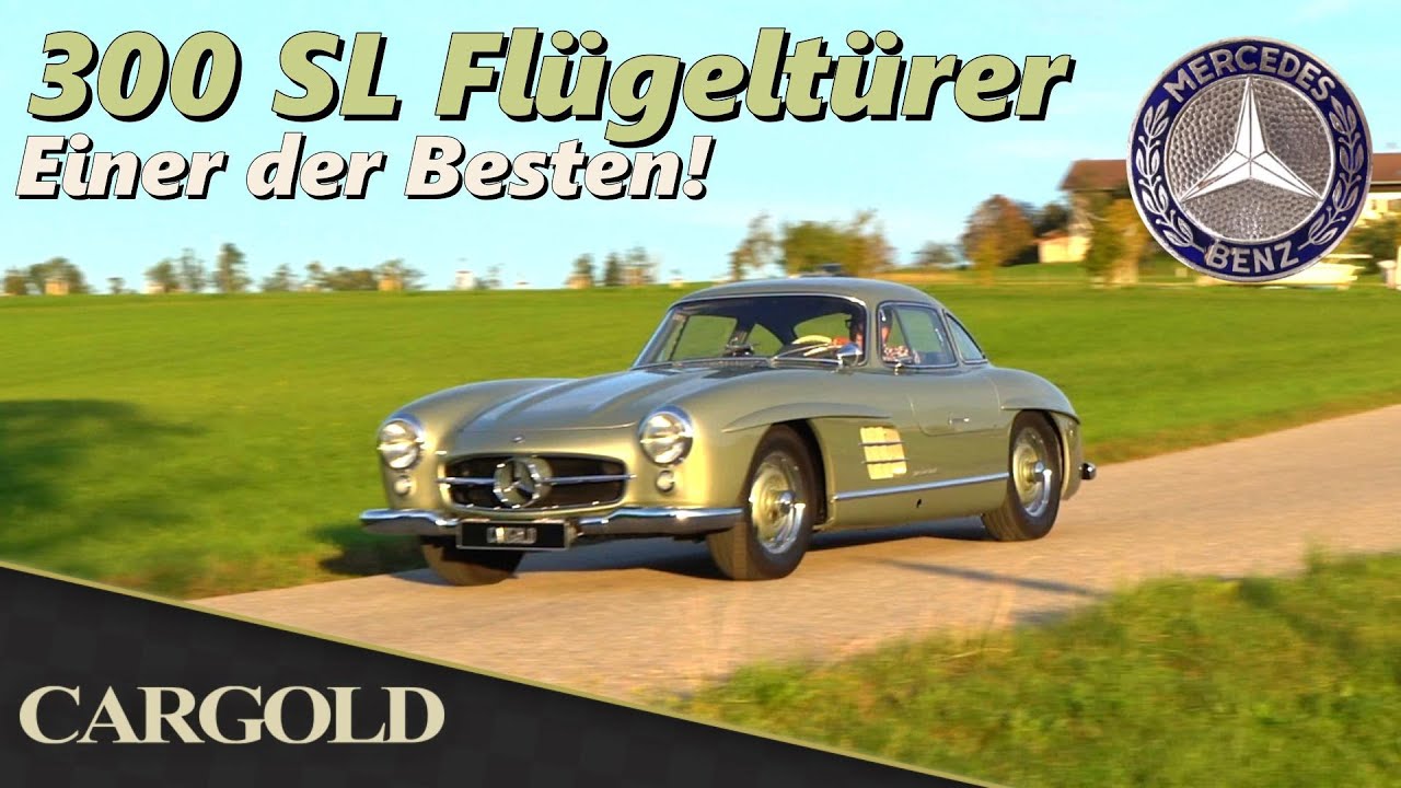 Mercedes 300 SL Flügeltürer, 1955, Restauriert von Referenz-Adresse, Rudge Felgen, Koffersatz