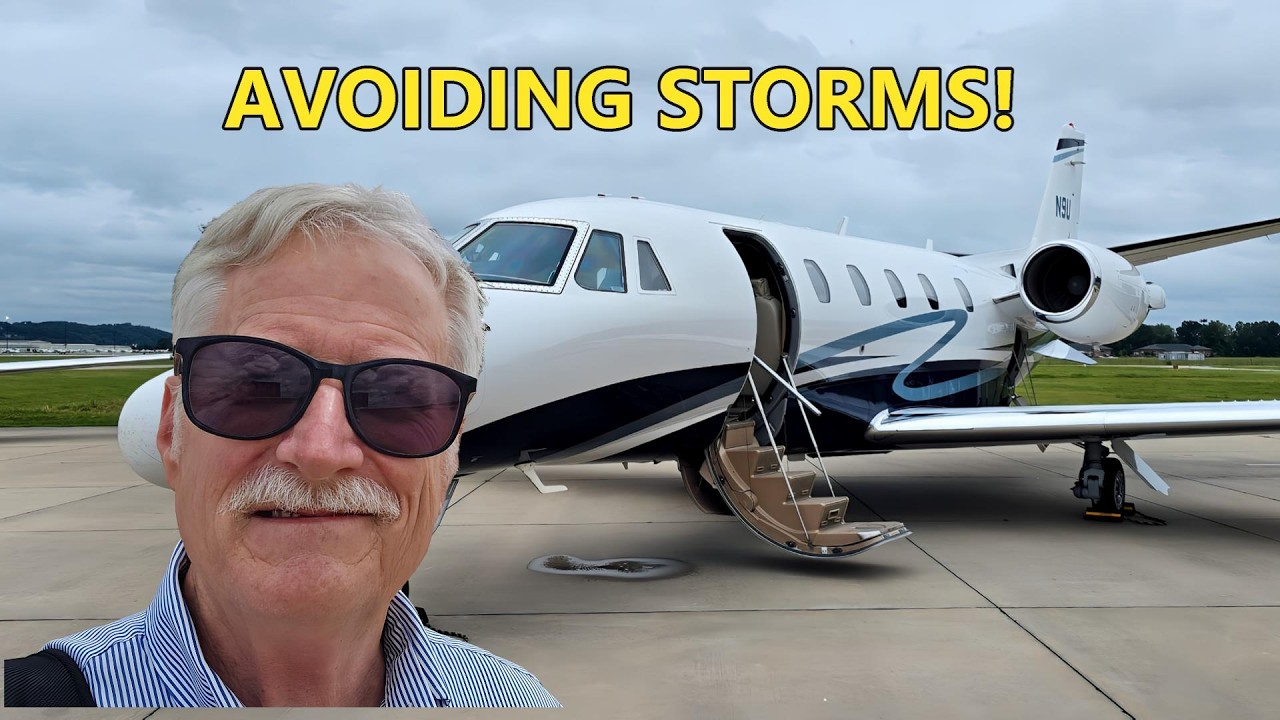 CESSNA CITATION XL: уклонение от птиц и штормов
