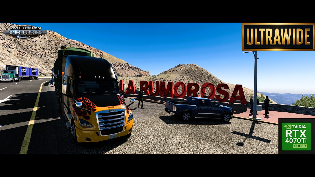 Freightliner Cascadia - American Truck Simulator - Tecate a Mexicali - Moza TSW Wheel Gameplay