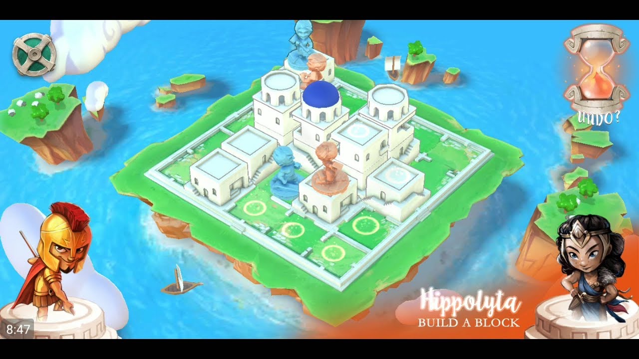 Santorini Board Game (by Roxley Games) - board game for Android and iOS - gameplay.