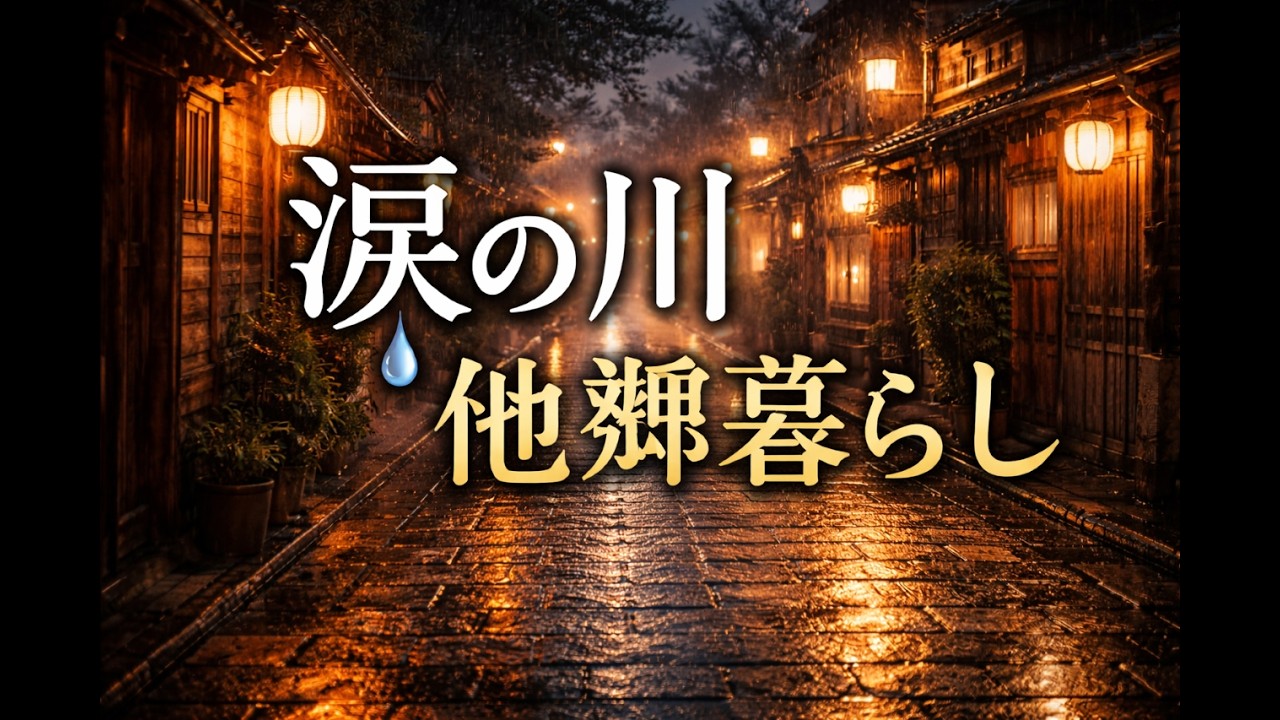 涙の川・他郷暮らし｜切ない演歌バラード｜人生の歌