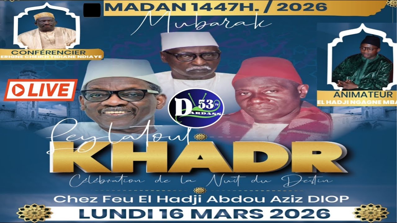 ⭕️DIRECT: LAYLATOUL QADR KEUR PA ABDOU AZIZ DIOP