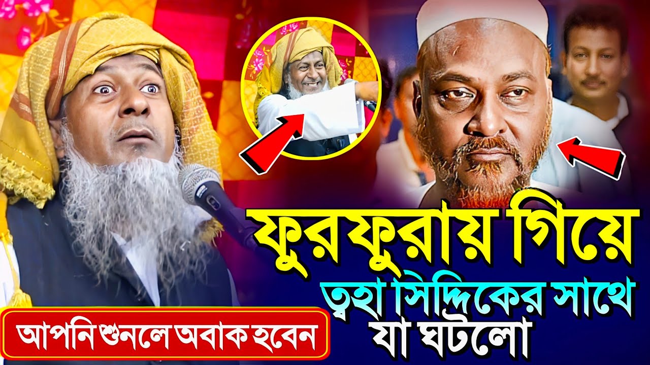 ফুরফুরা শরীফে ত্বহা সিদ্দিকির সাথে কি ঘটলো হুজুরের। Joynal Abedin waz 2025। Joynal Abedin #waz Ep-13