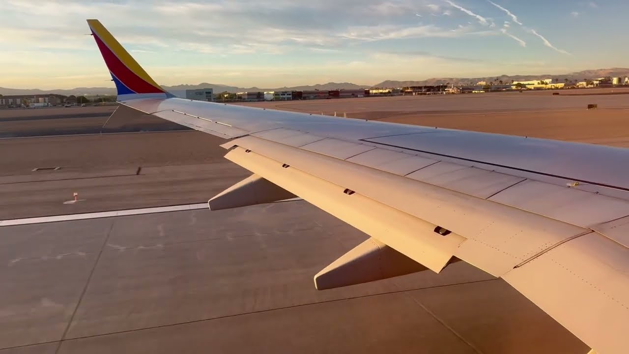 Southwest Airlines 737-MAX 8 Takeoff Las Vegas LAS