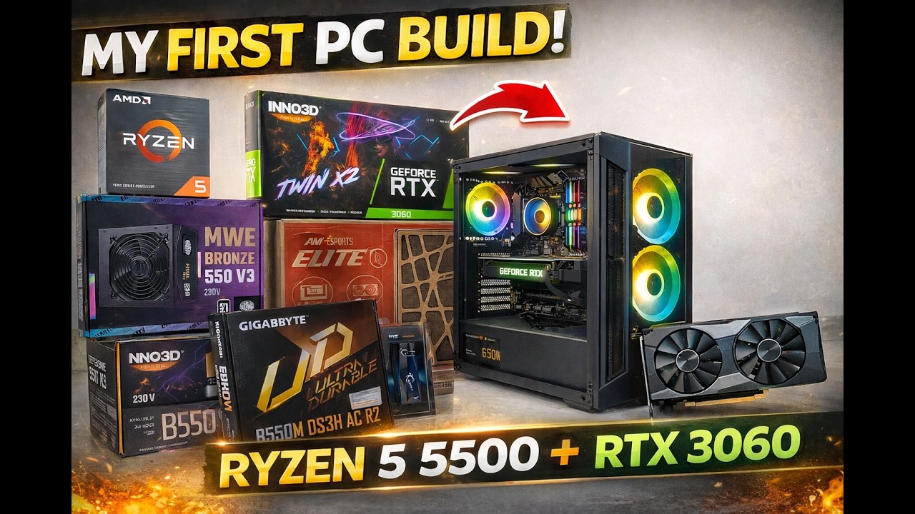 First Time Building a PC with AMD  Ryzen 5 5500 + NVIDIA RTX 3060 12GB