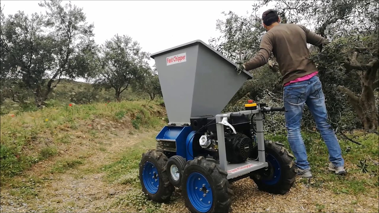 Θρυμματιστης καταστροφεας κλαδιων 4x4 fast chipper
