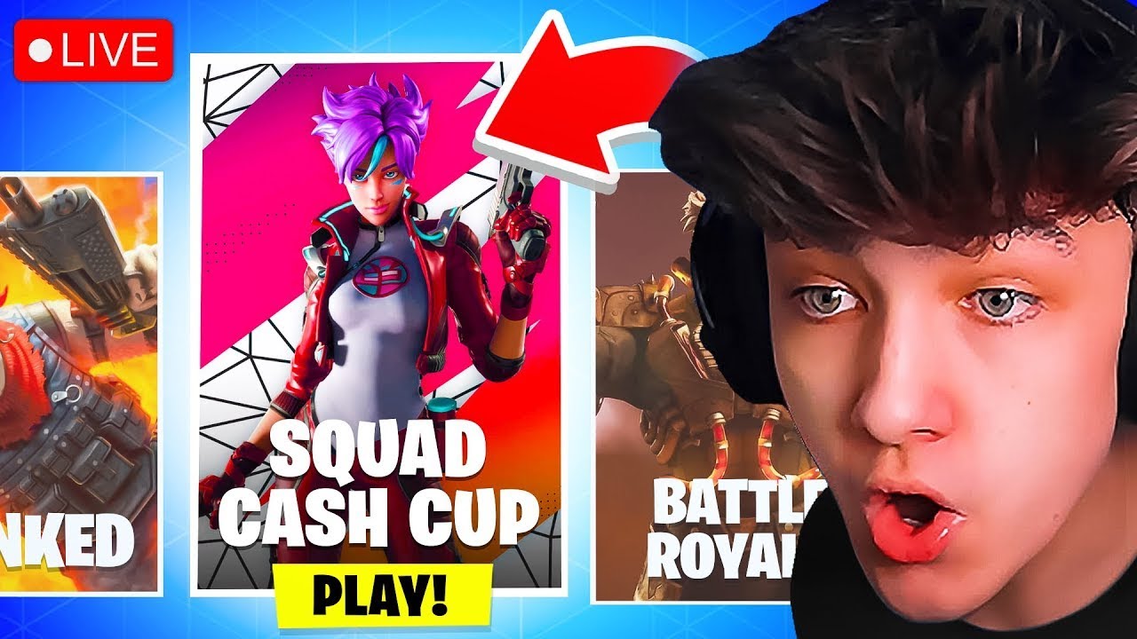 🔴LIVE! - SQUAD CASH CUP TOURNAMENT! (Fortnite)