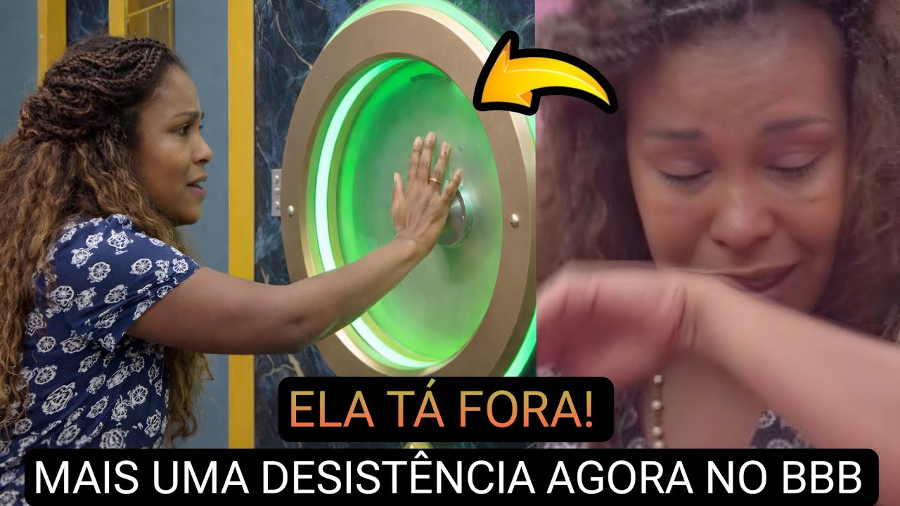 BBB 26: ACONTECEU AGORA! ABALADA SOL VEGA APERTA BOT&Atilde;O DESIST&Ecirc;NCIA E DESISTIR DO PROGRAMA