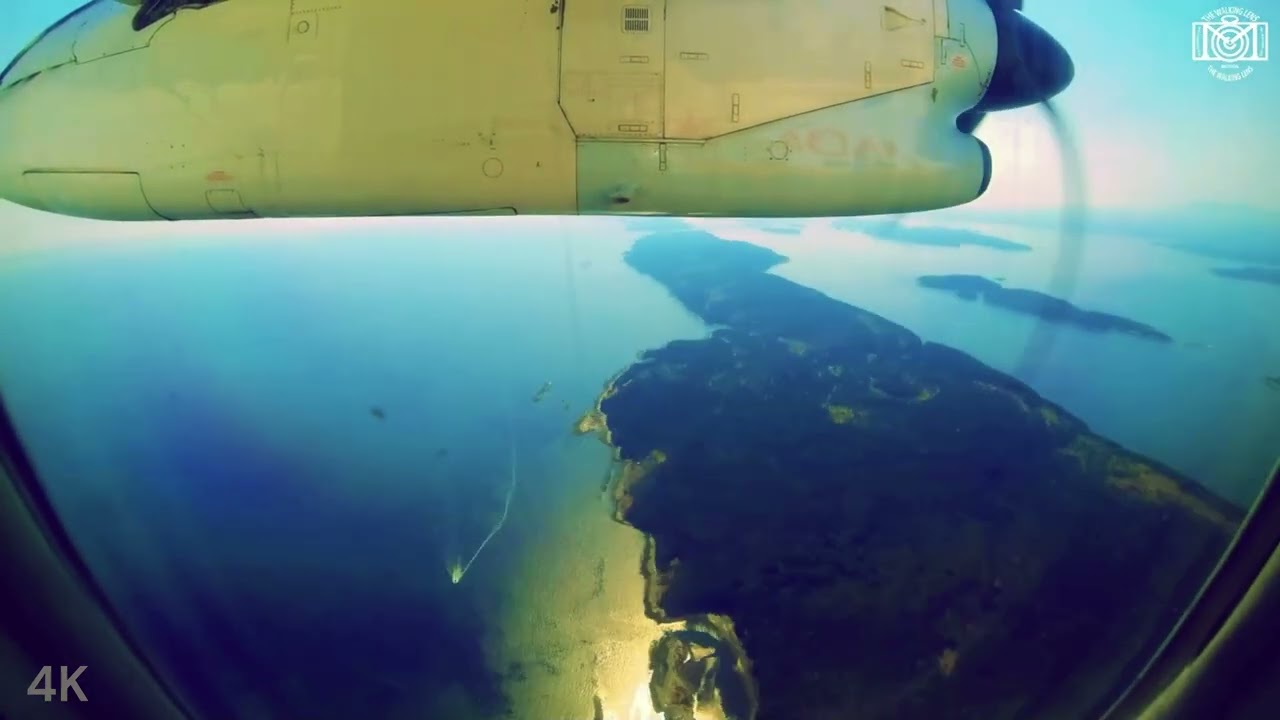4K Wing-View Takeoff & Landing Time-Lapse. ✈️