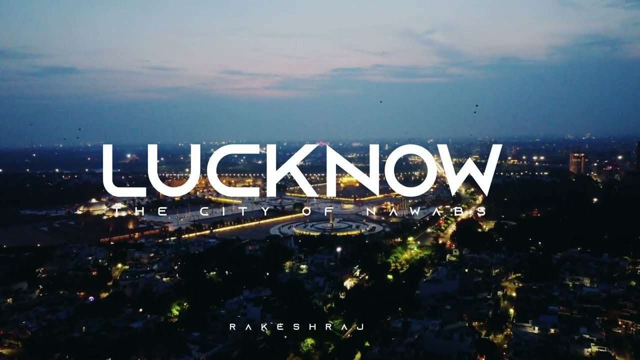 Lucknow city | night view | drone shot