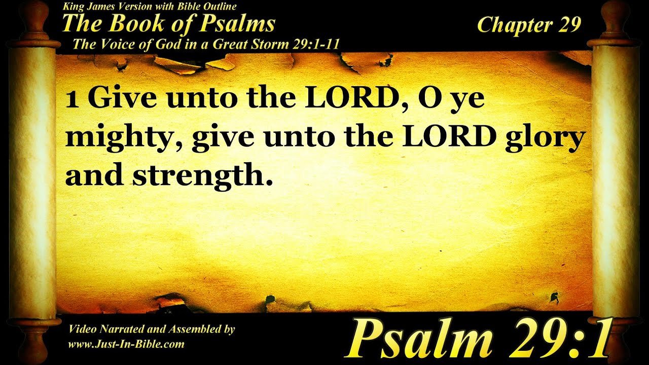 The Book of Psalms | Psalm 29 | Bible Book #19 | The Holy Bible KJV Read Along Audio/Video/Text