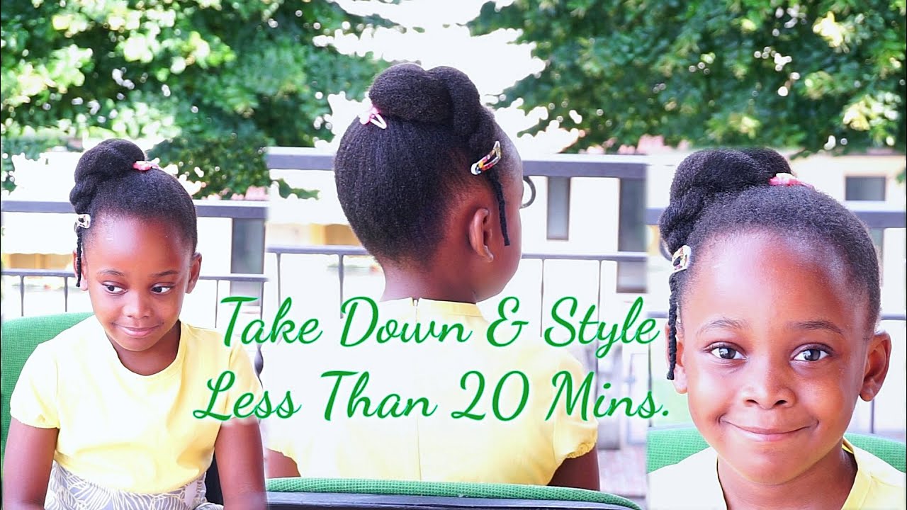 Very quick, easy and simple hairstyle for kids | kids 4c natural hairstyles | The Amazing Kids