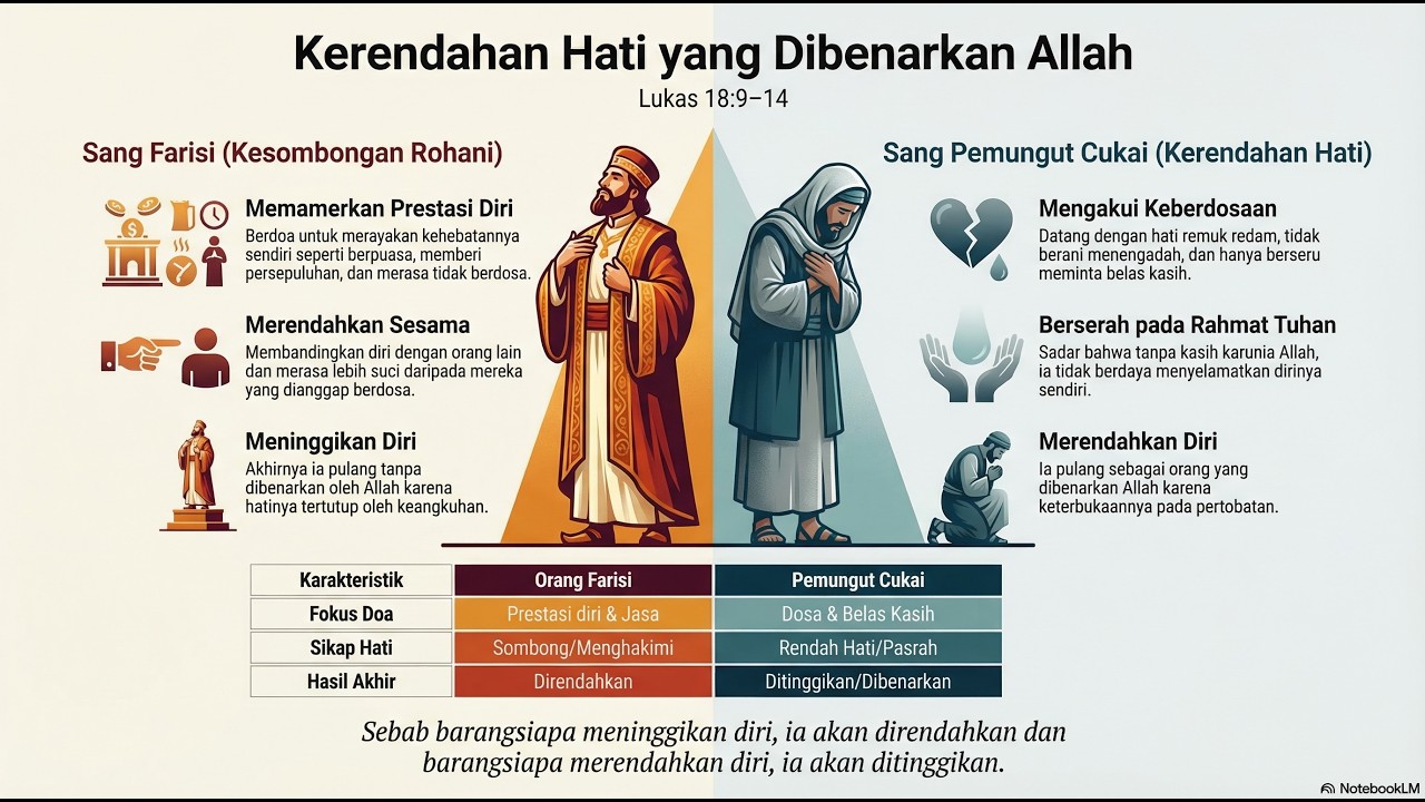 Renungan Sabtu Pekan Prapaskah 3  Kerendahan Hati yang Dibenarkan Allah