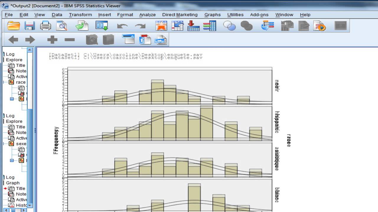 SPSS (tutoriel)/ Les graphiques