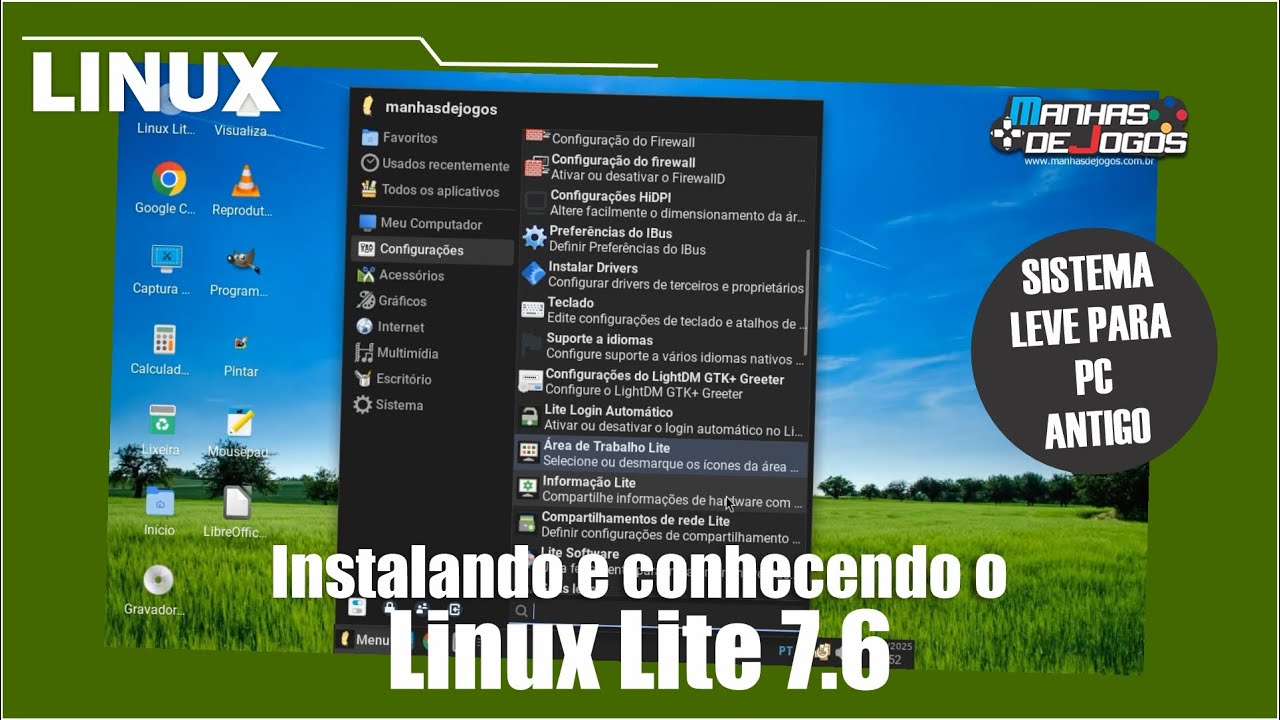 Instalando e conhecendo o Linux Lite 7.6