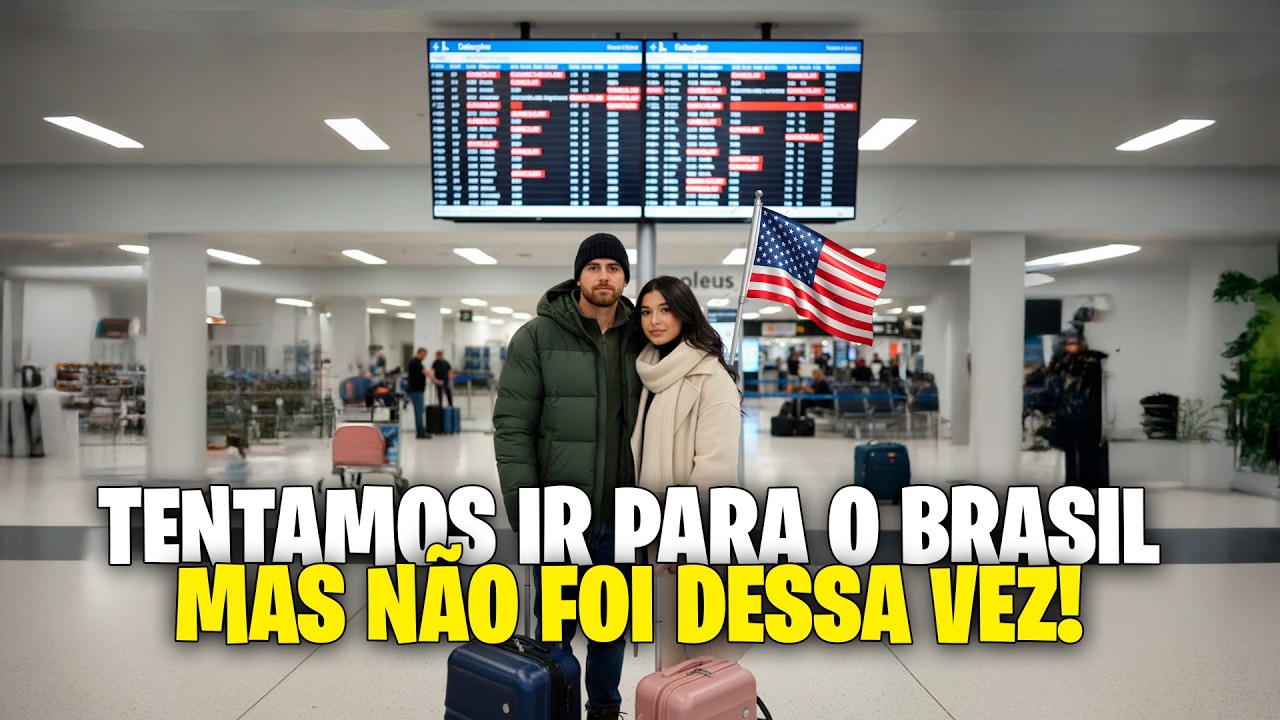 NOSSO VOO FOI CANCELADO! 😭 O caos da nevasca no aeroporto