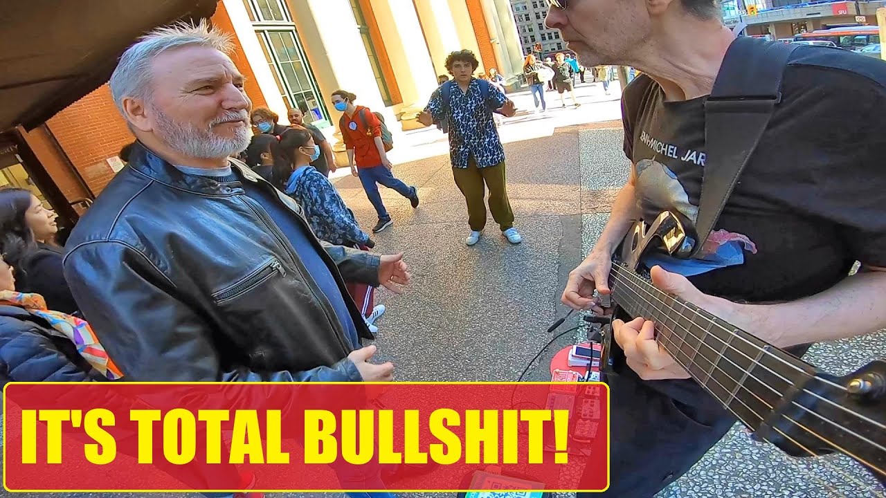 THE SHOCK ON HIS FACE! 😲 (He can't believe the abuse I take while busking)