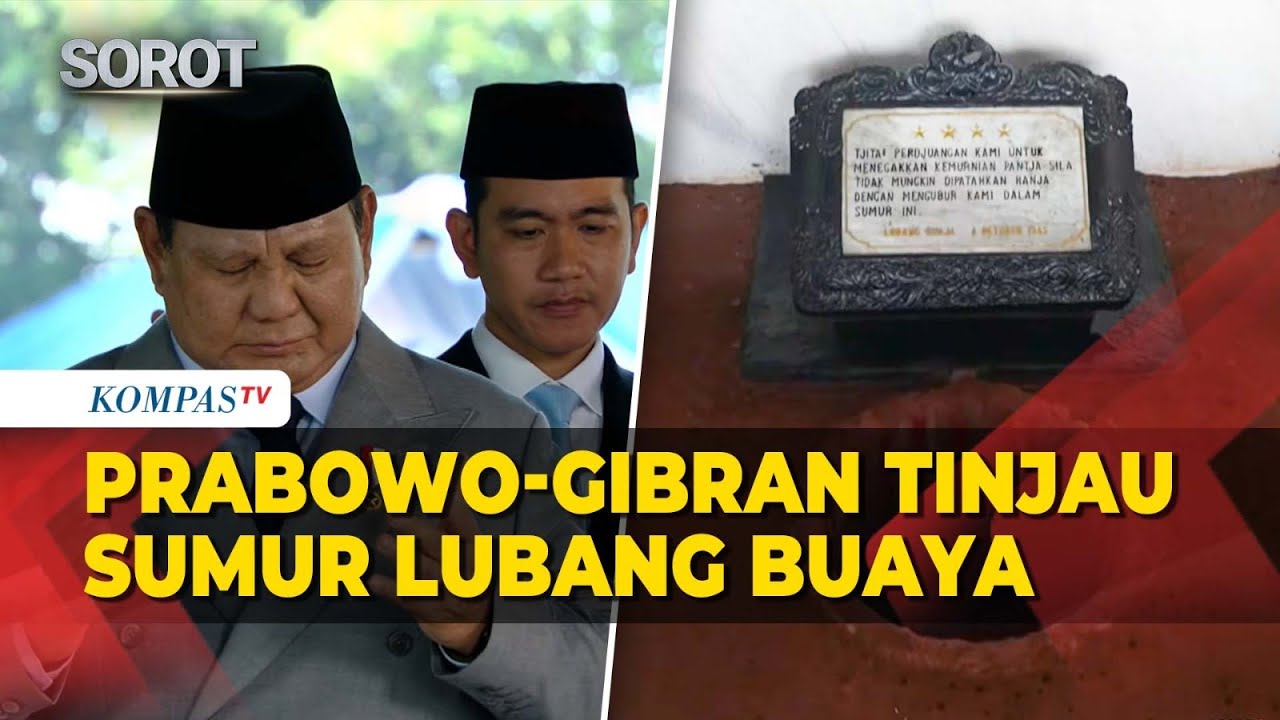 Presiden Prabowo-Wapres Gibran Tinjau Sumur Lubang Buaya di Hari Kesaktian Pancasila 2025