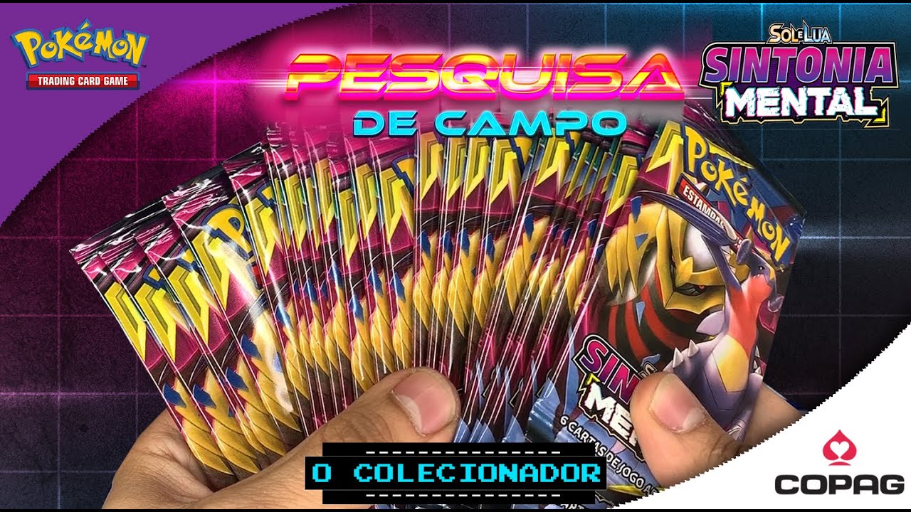 #PESQUISA DE CAMPO 27 PACKS [Garchomp Giratina] Sintonia Mental - Pokemon Trading Card Game - COPAG
