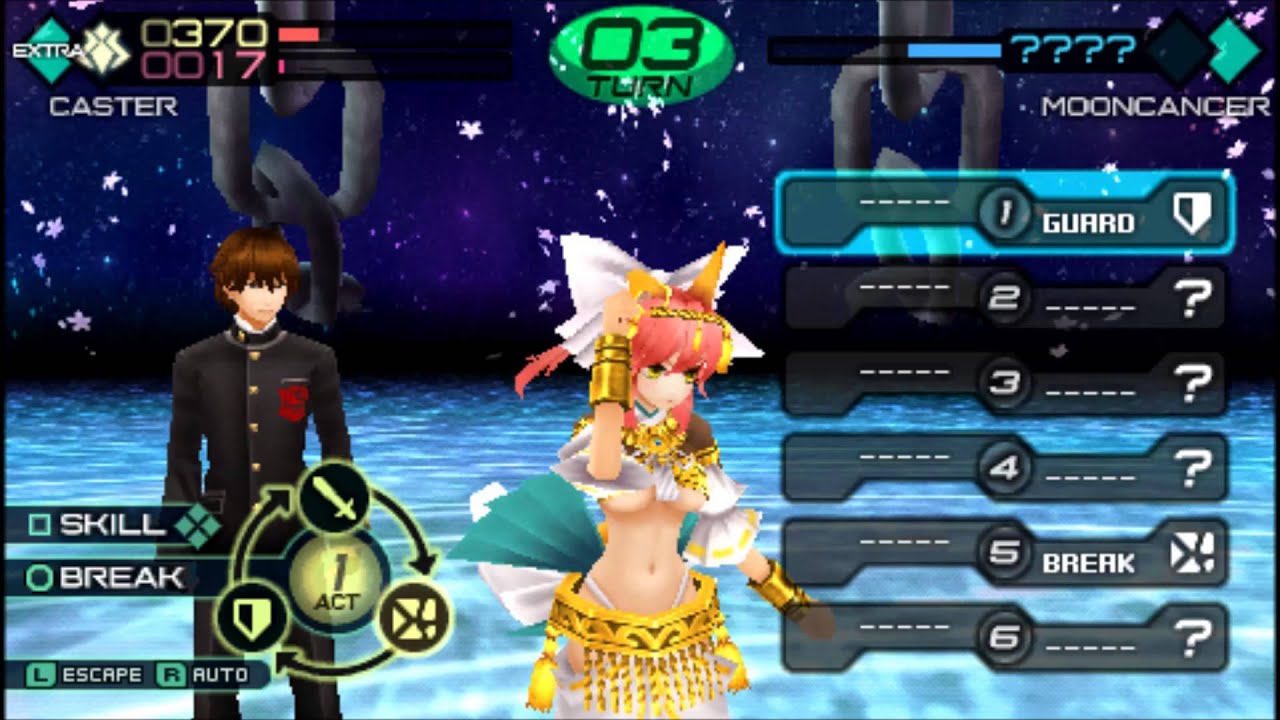 Fate Extra CCC: Caster Vs MoonCancer/GameMaster(BB)