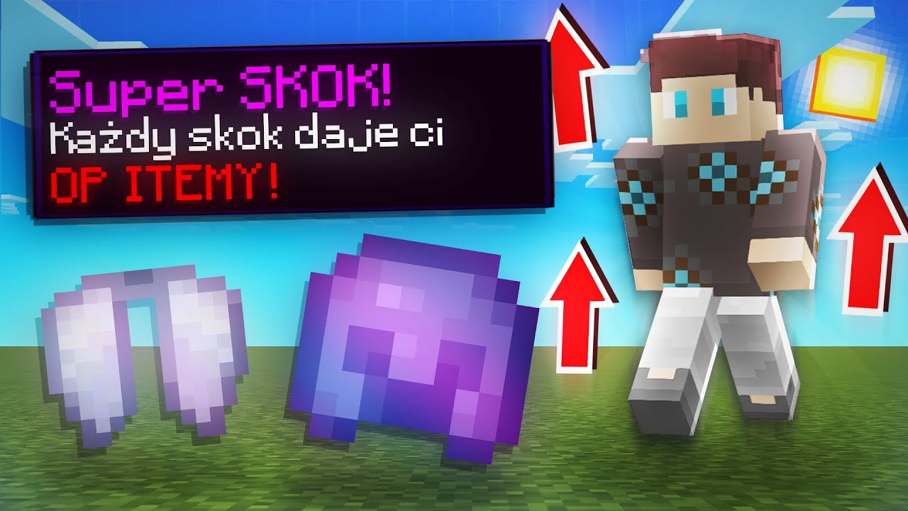 MINECRAFT ALE SKOK DAJ OP ITEMY