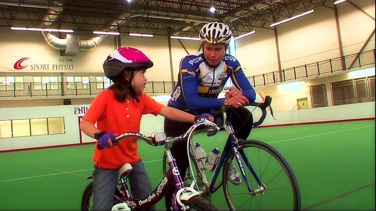 This Is Emily Yeung riding a bike