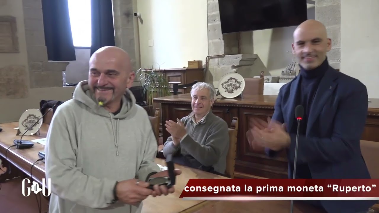 Cerimonia simbolica a Città di Castello: consegnata la prima moneta “Ruperto”