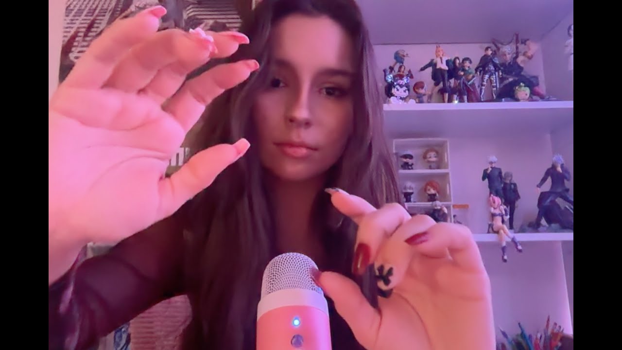 5 min of Cracking Eggs on Your Face 🥚 ASMR Hand Sounds and Movements (NO TALKING)