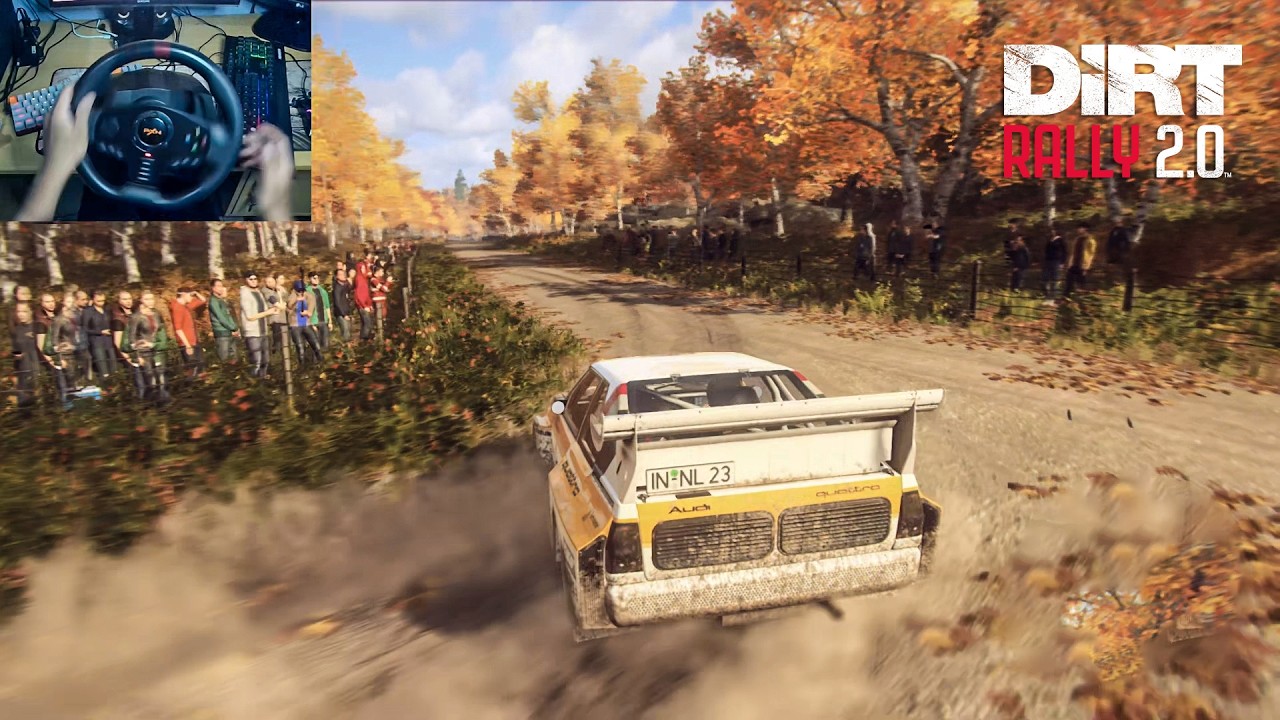 Audi Sport Quattro S1 E2 Rally New England - DiRt Rally 2.0 | Steering Wheel PXN V900 Gameplay