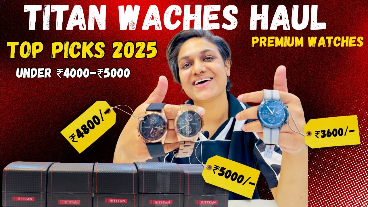 5 лучших часов Titan для мужчин 🔥 Лучший выбор часов для колледжа 2025 | Myntra Titan Watch Haul🔥