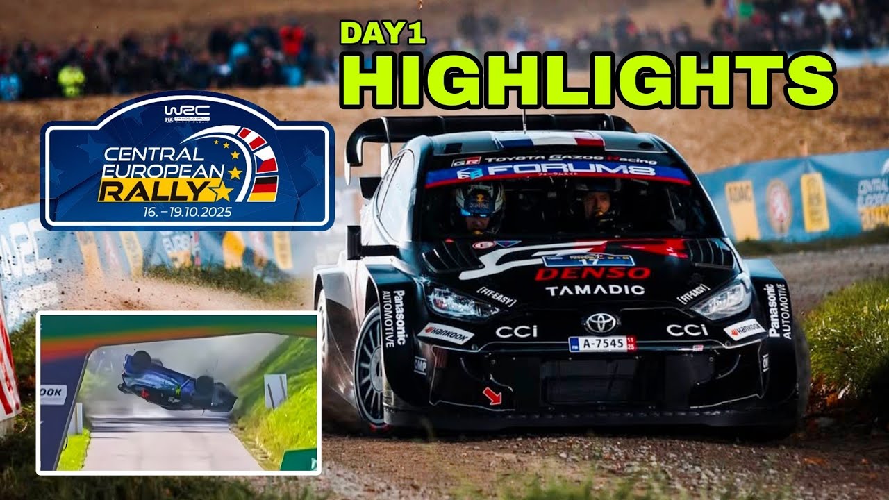 BIG DRAMA 🔥 DAY1 HIGHLIGHTS WRC CENTRAL EUROPEAN RALLY 2025