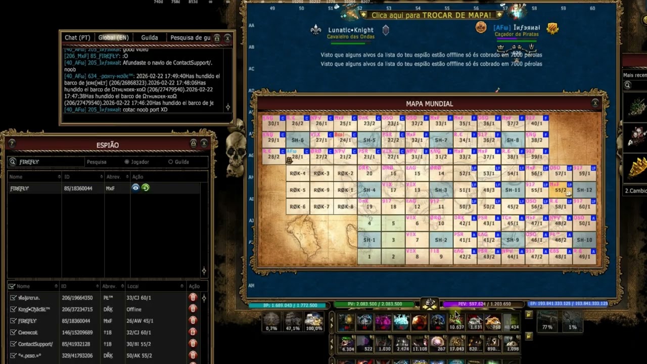 Seafight Disco vs NoobAtom xD  jugador sin nivel sin tecnica sin vida xD