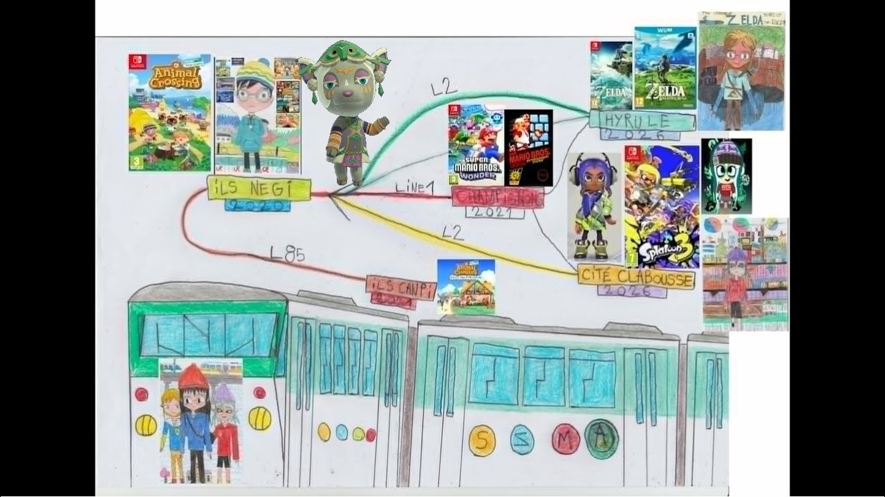 mineru arrive ile negi avec link ( jijukudo92 octaling parte 🚞Square de Chromapolis