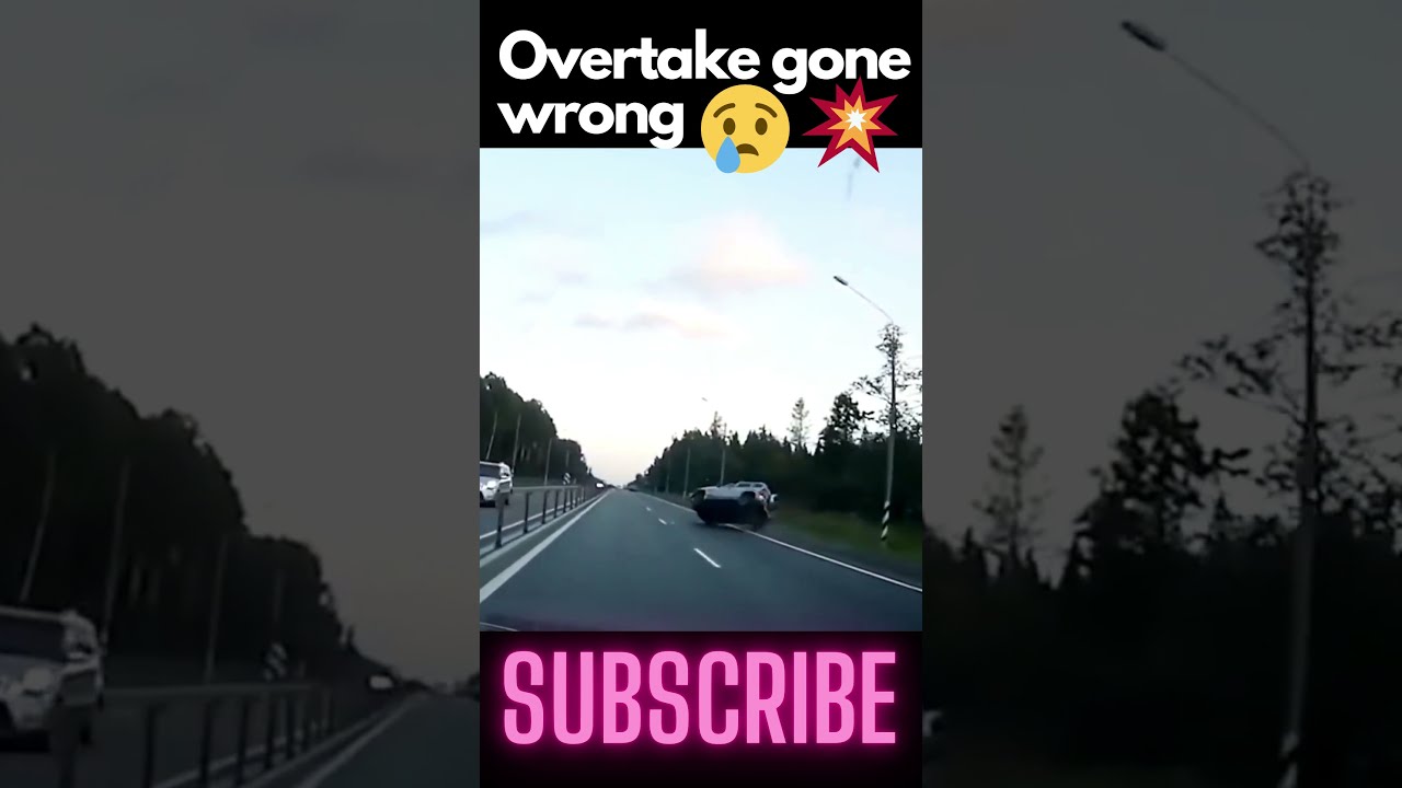 Overtaking at high speed 💥🥺 Dashcam videos Car Crash Overtake Speeding