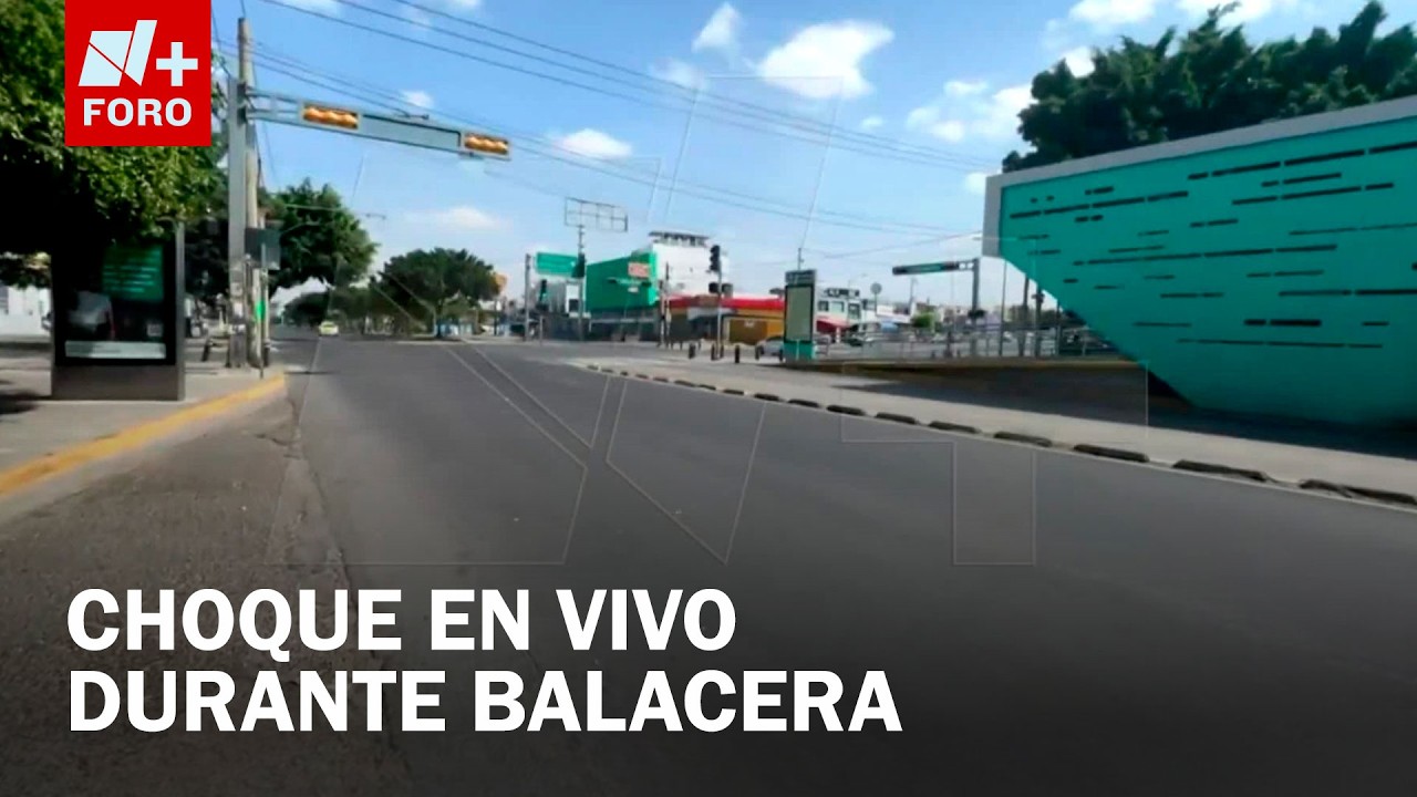 VIDEO: N+ Capta Enfrentamiento y Choque en Guadalajra tras Muerte de 
