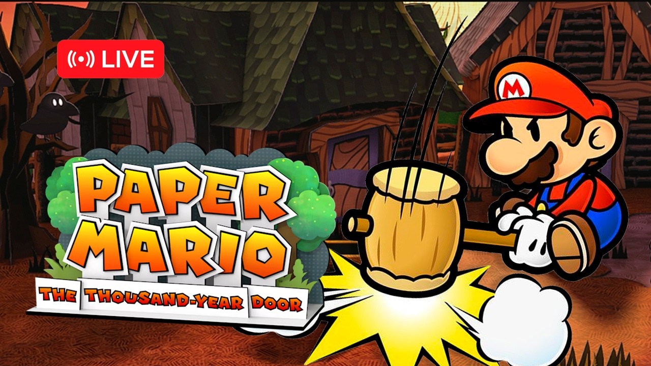 AO VIVO: PAPER MARIO THE THOUSAND YEAR DOOR - EXPLORANDO A VILA CREPUSCULO [ LIVE  #10 ]