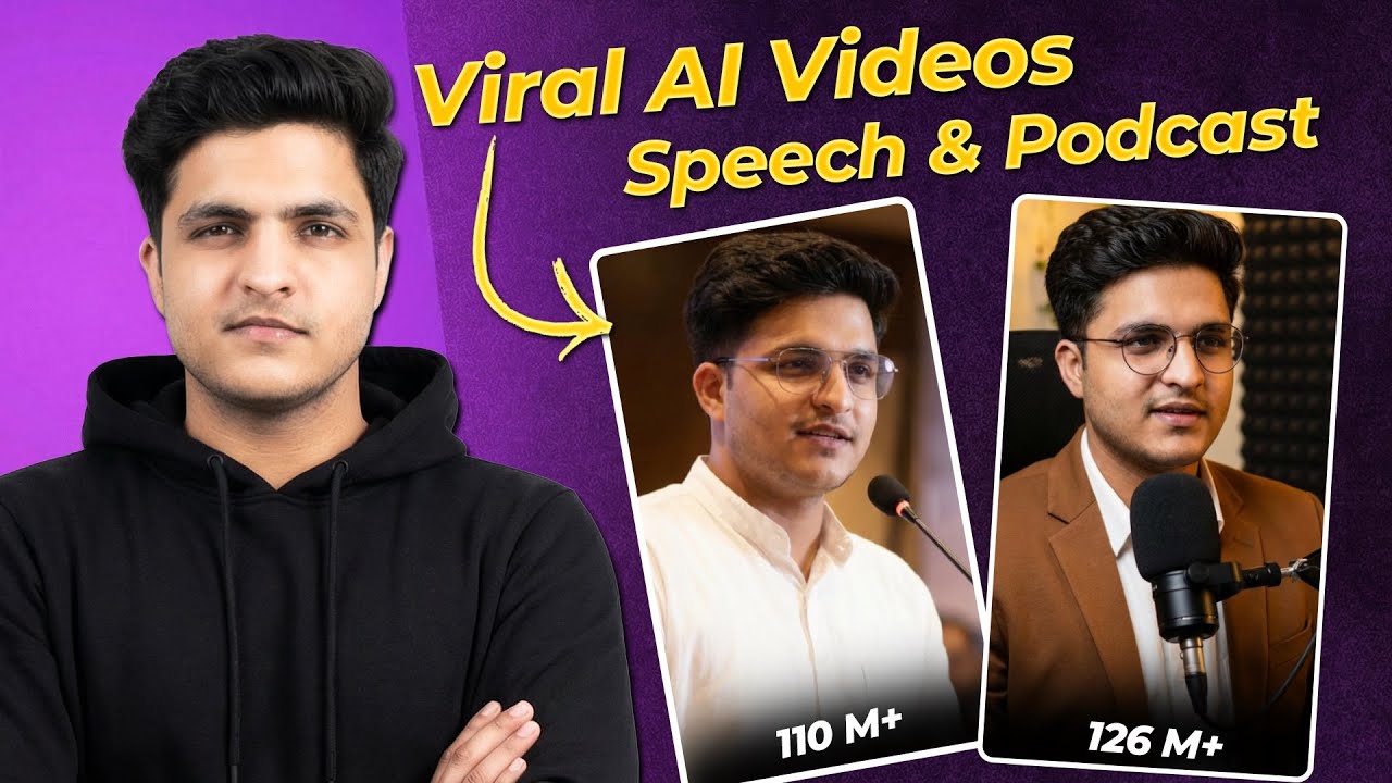 Viral Ai videos Free mein kaise banaye | Podcast & Speech AI Videos | Full Tutorial with prompts