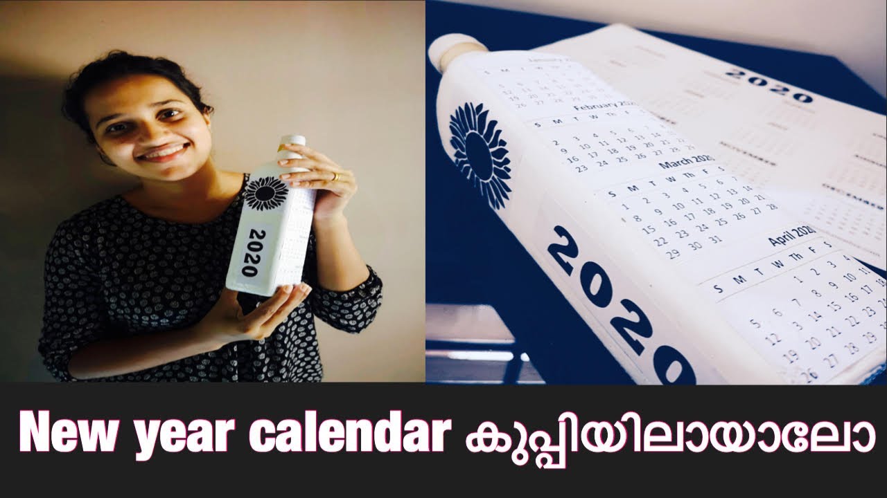 Easy way to make calendar on bottle/bottle art/DIY/waste material craft ideas