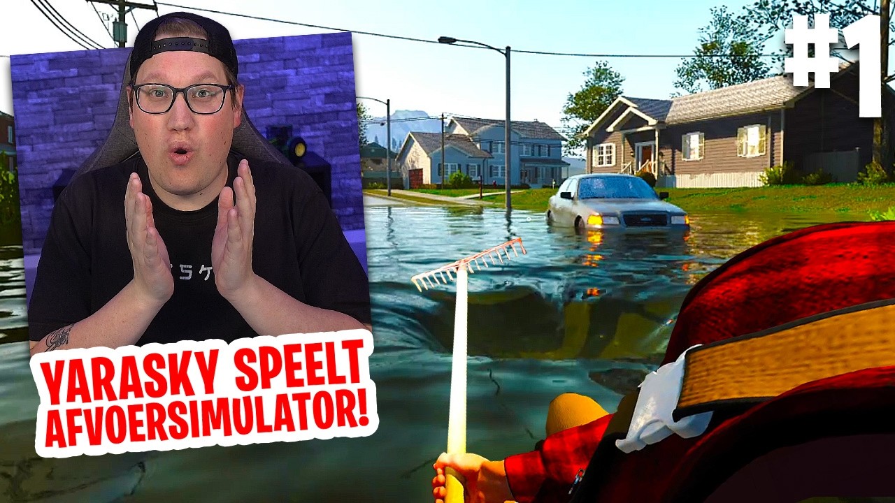 STRAAT ONDER WATER! // Drain Simulator #1 (Nederlands)