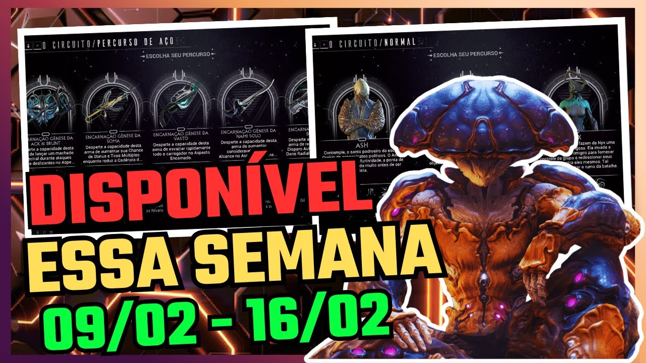 WARFRAME - RESET SEMANAL 09/02/26 ATÉ 16/02/26 DICAS DO CIRCUITO