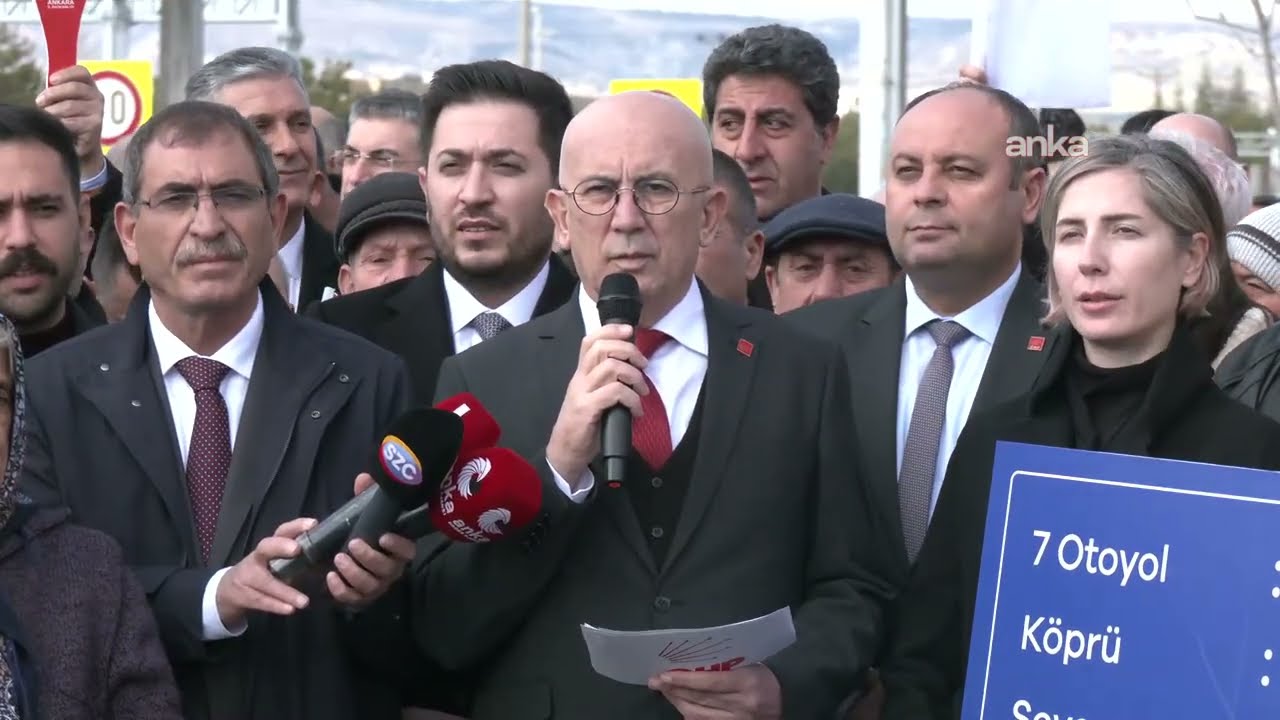 CHP Ankara İl Başkanlığı köprü ve otoyolların özelleştirileceği iddialarıyla ilgili açıklama yapıyor
