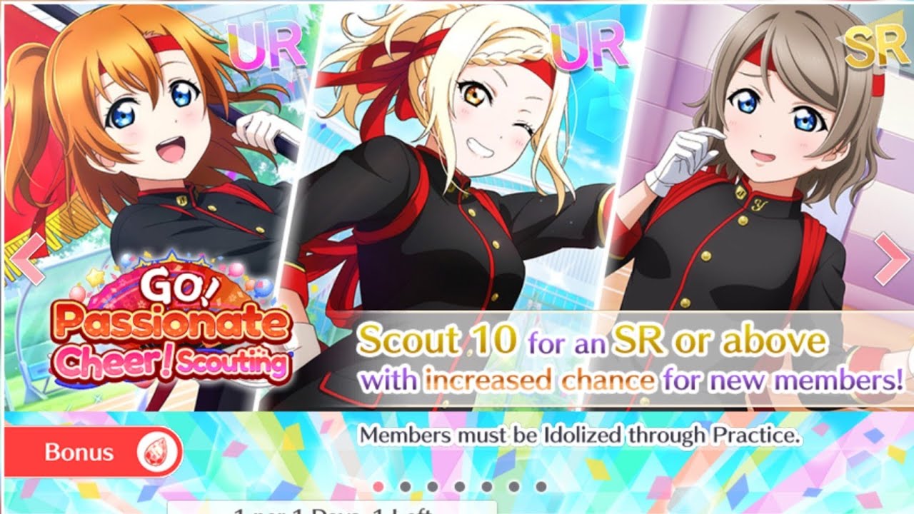 [LLSIFAS] Full Throttle Cheer Squad Honoka & Ai scouting!
