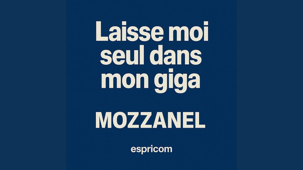 Laisse moi seul dans mon giga