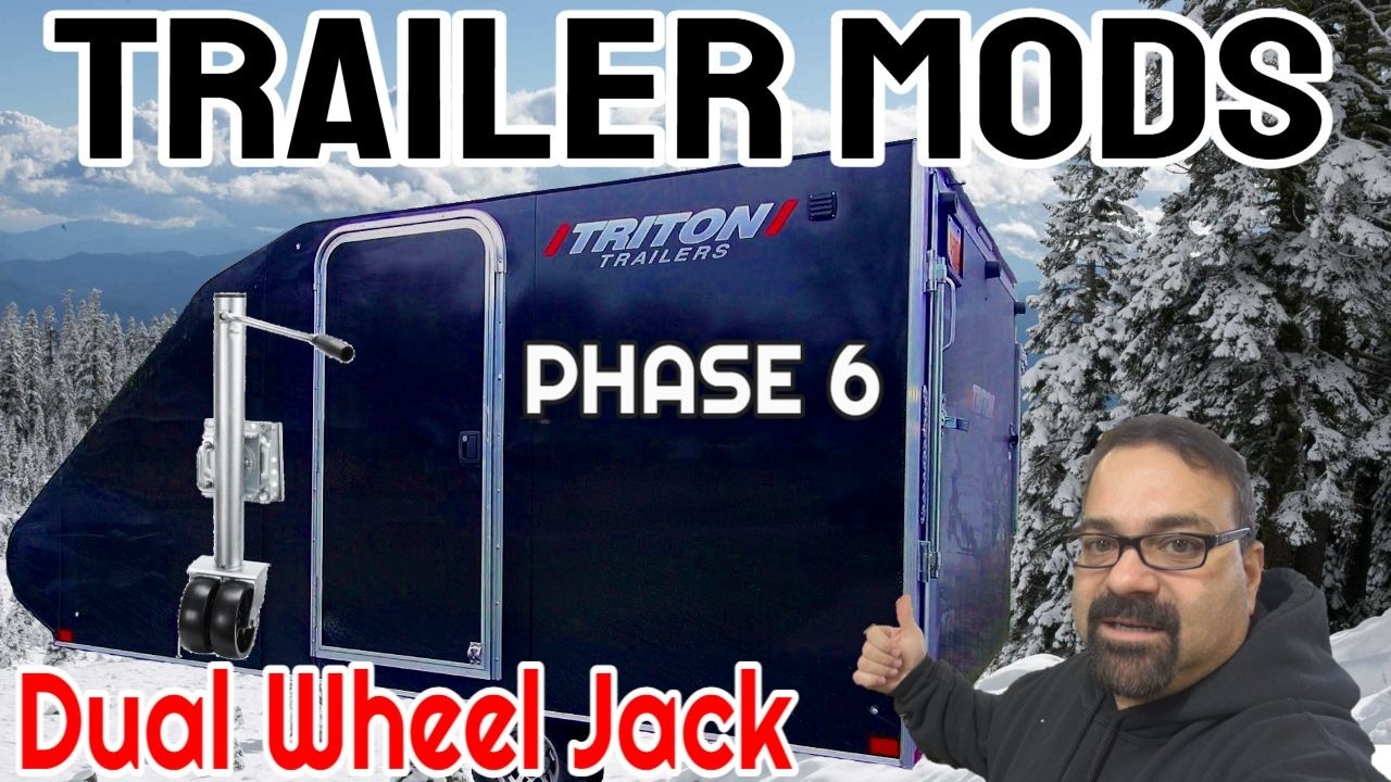 Haul Master 1500 lb. Dual Wheel Swing Away Trailer Jack Install on Triton TC-128