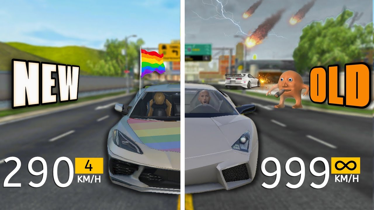 Extreme Car Driving Simulator || Evolution || OLD VS NEW 🤯