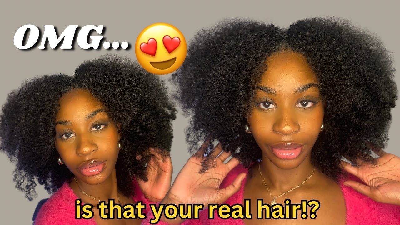 девушка&hellip; ПАРИК ISSA | Обзор HERGIVENHAIR 3 в 1, парик Coily Half | Натуральные волосы 4 типа